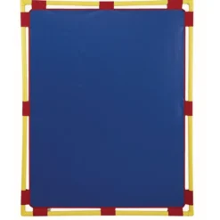Activity Center PlayPanels® - Rectangle, 31" x 48" - Blue with Yellow Piping