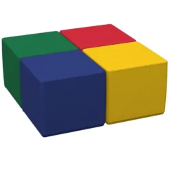 Adult SoftScape 18" Square Ottoman 16" Height, 4-Piece - Assorted
