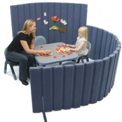 Angeles® BaseLine® Sound Sponge® Quiet Dividers® 48"H x 6'L - Slate Blue