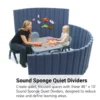 Angeles® BaseLine® Sound Sponge® Quiet Dividers® 48"H x 10'L - Slate Blue
