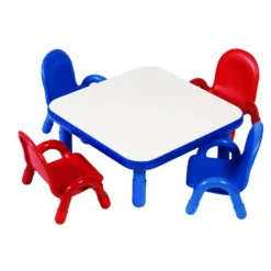 Angeles® BaseLine® 30" Square Table, 12"H - Blue
