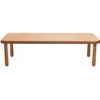 Angeles® BaseLine® 30" x 72" Rectangle Table, 20"H - Natural Cocoa
