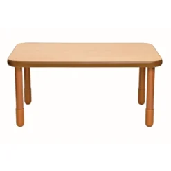 Angeles® BaseLine® 30" x 48" Rectangle Table, 22"H - Natural Cocoa