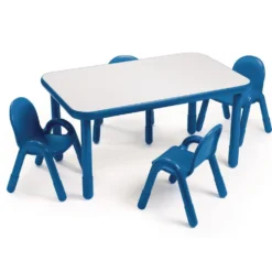 Angeles® BaseLine® 30" x 72" Rectangle Table, 14"H - Blue