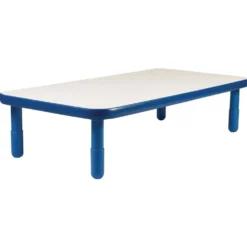 Angeles® BaseLine® 30" x 72" Rectangle Table, 12"H - Blue