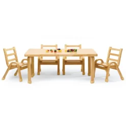 Angeles® NaturalWood™ Collection Rectangular Table 18"H