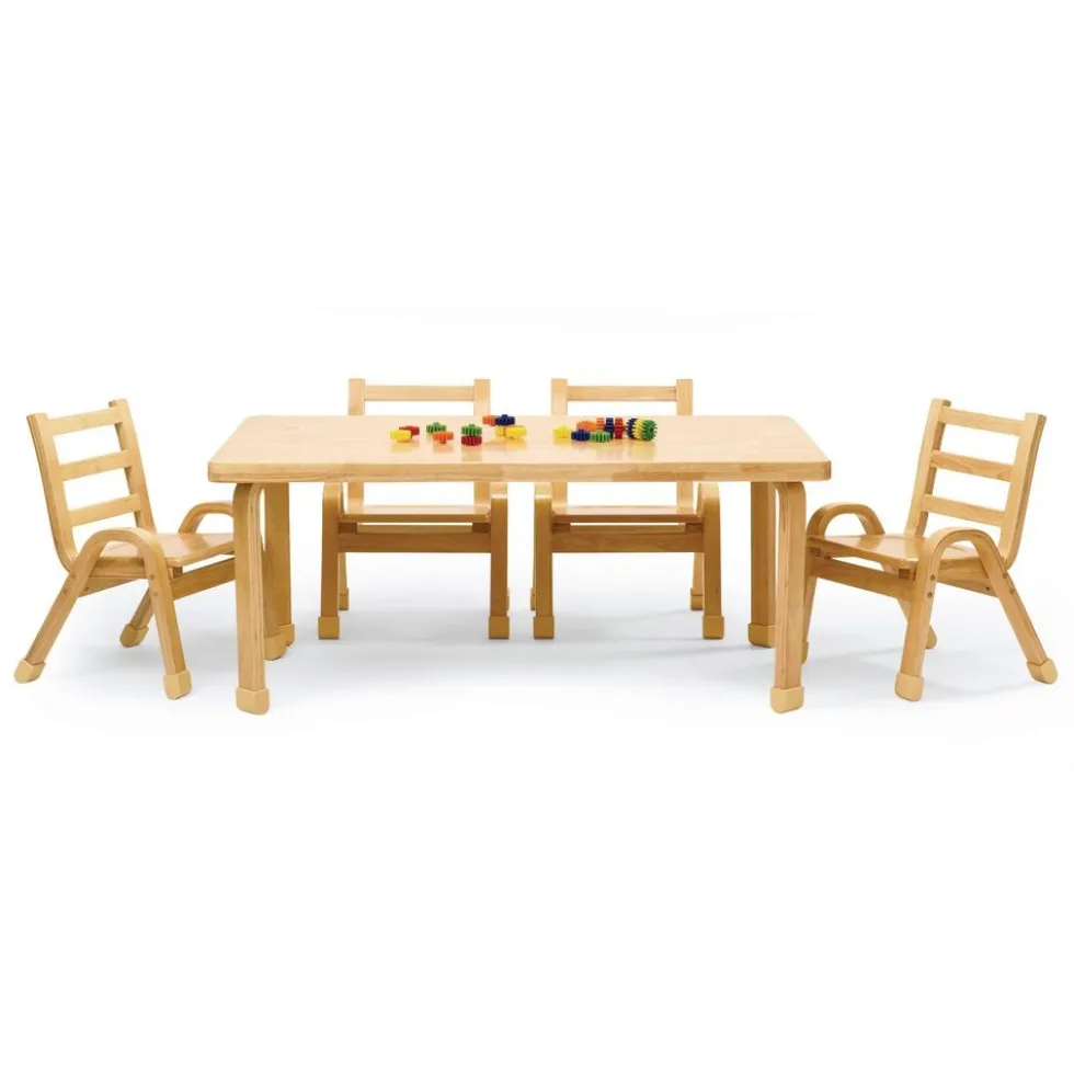 Angeles® NaturalWood™ Collection Rectangular Table 18"H