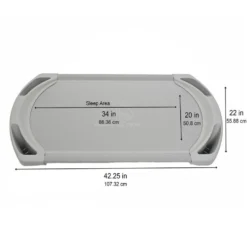 Angeles® SpaceLine® Toddler Cot 42"L - Gray