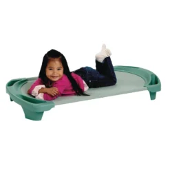 Angeles® SpaceLine® Toddler Cot 42"L - Set of 4 Teal Green