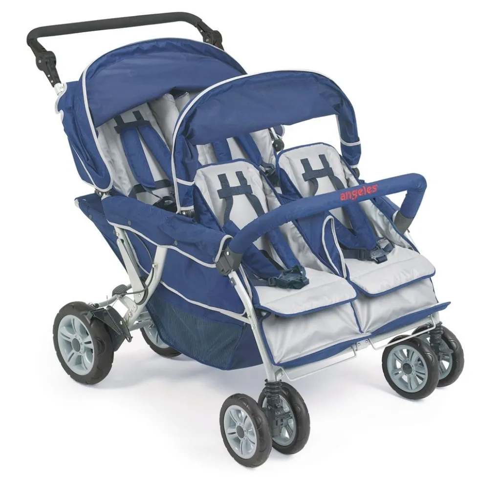 Angeles® SureStop™ Folding Commercial Bye-Bye® Stroller - 4 Passenger