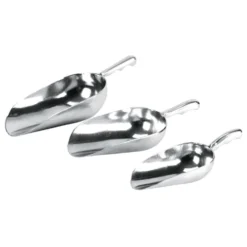 Assorted Metal Messy Play Scoops - 4pk