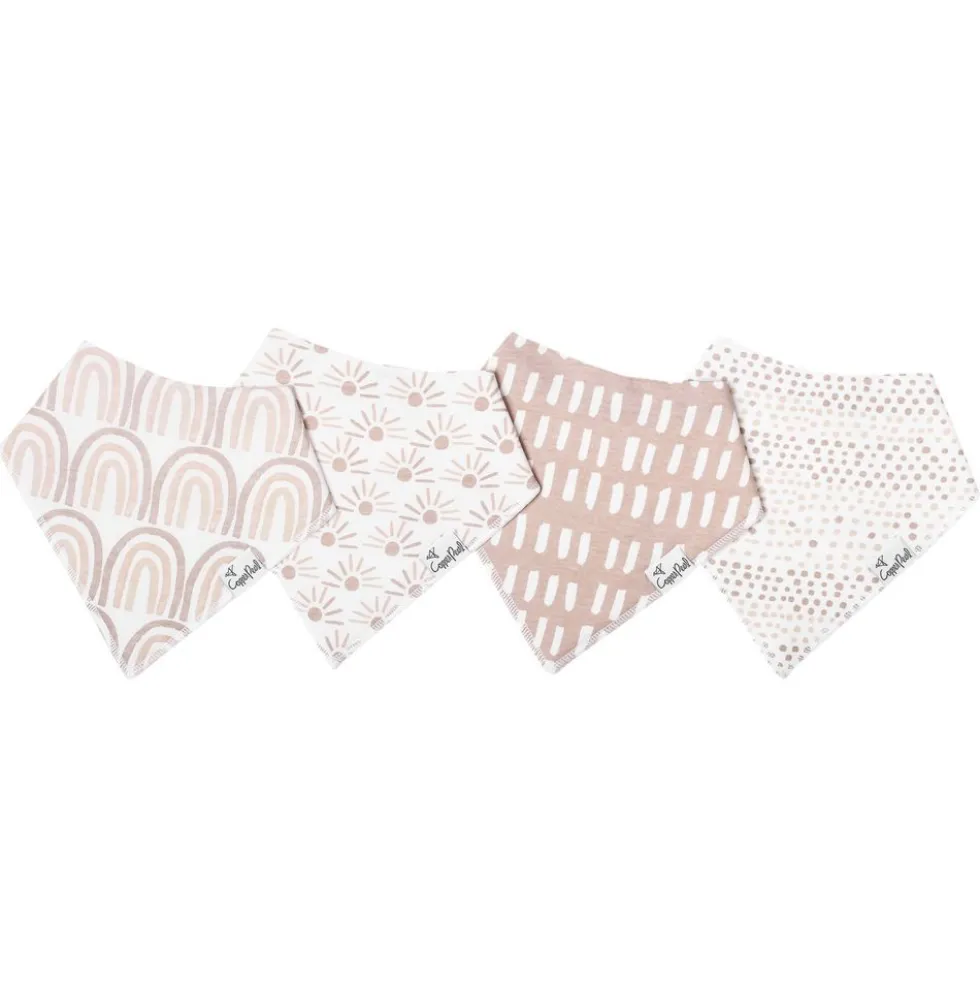 Baby Bandana Bibs, Set of 4 - Bliss