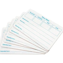 Basic Place Value Dry Erase Boards - 6 boards