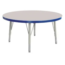 Berries® 36"Dia. Round Activity Table, 15" - 24" Leg Height - Blue