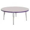 Berries® 36"Dia. Round Activity Table, 15" - 24" Leg Height - Purple