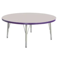 Berries® 42"Dia. Round Activity Table, 24" - 31" Leg Height - Purple