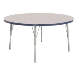 Berries® 36"Dia. Round Activity Table, 15" - 24" Leg Height - Navy