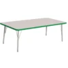 Berries® 30" x 60" Rectangle Activity Table, 15" - 24" Leg Height - Green