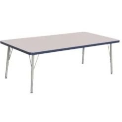 Berries® 30" x 60" Rectangle Activity Table, 15" - 24" Leg Height - Navy