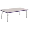 Berries® 30" x 60" Rectangle Activity Table, 15" - 24" Leg Height - Purple