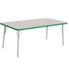 Berries® 30" x 60" Rectangle Activity Table, 24" - 31" Leg Height - Green