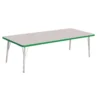 Berries® 30" x 72" Rectangle Activity Table, 15" - 24" Leg Height - Green