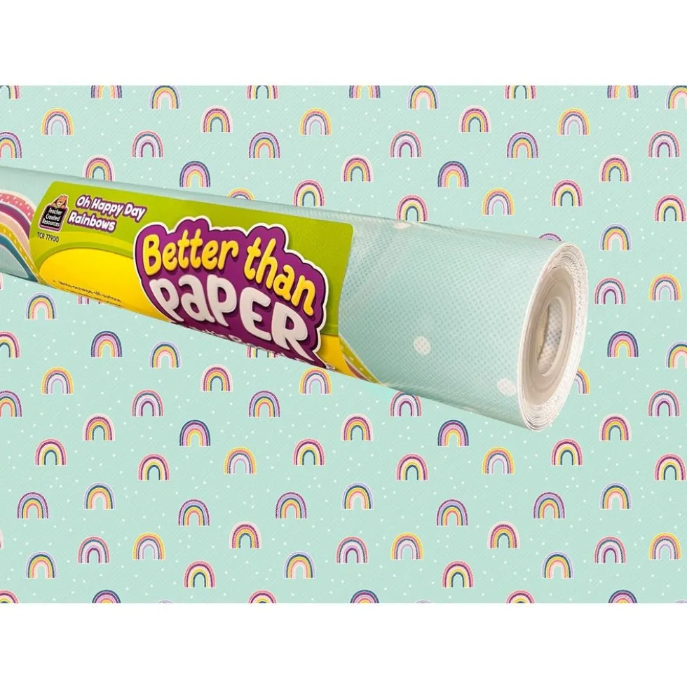 Better Than Paper Bulletin Board Rolls - Oh Happy Day Rainbows - 1 roll