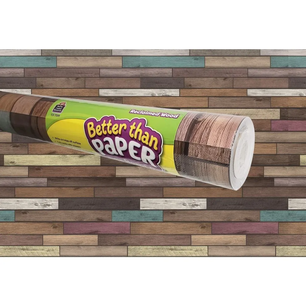 Better Than Paper Bulletin Board Rolls - Reclaimed Wood - 1 roll