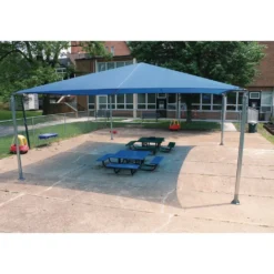 Blue Stand Alone Shade Structure - 18 X 20