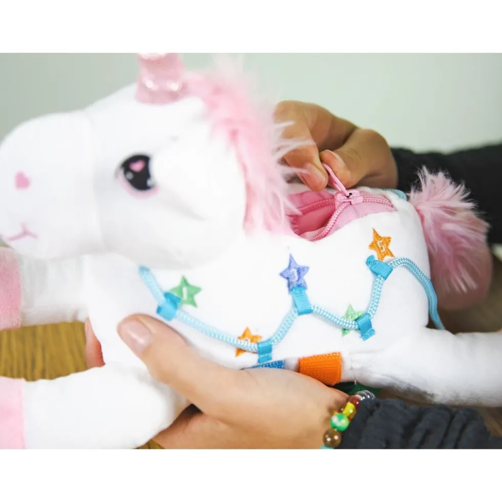 Bouncy Bands® Sensory Fidget Plush Unicorn 12"