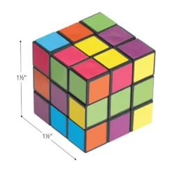 Bright Mini Puzzle Cubes - 12 Pack
