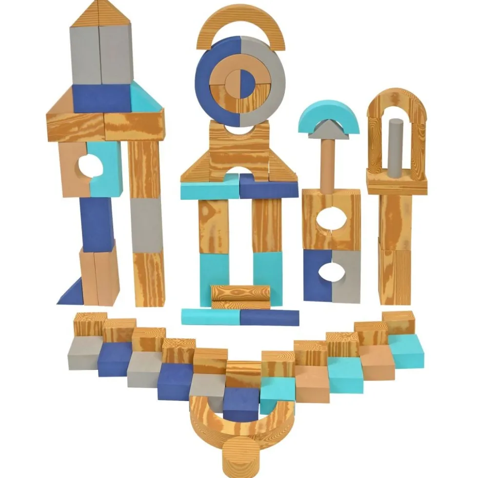 Build N' Play™ Toddler Soft & Smooth Unit Blocks Set of 80