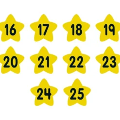 Carpet Mark-Its Move And Groove! Numbers Through 25 Task Cards Kit - 26 carpet spots, 20 task cards