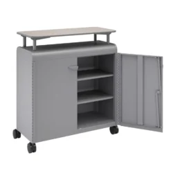 Cascade® Mega Cabinet with Doors - Mobile Metal Storage