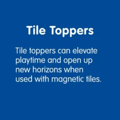 Castle Tile Toppers & Magnetic Tiles Kit - 140pcs