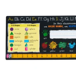 Chalkboard-Style Grades K-2 Self-Adhesive Deluxe Plastic Desktop Helpers™ - Set Of 24