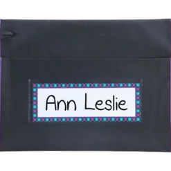 Classic Student Book Collection Chair Pockets - 36 Pack - Black/ Purple