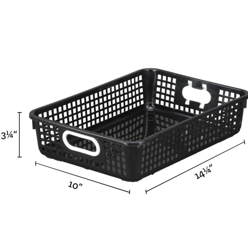 Classroom Paper Baskets - Black - 4 baskets