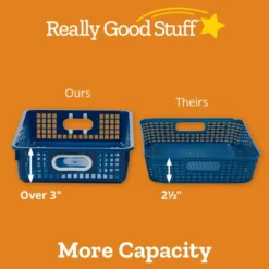 Classroom Paper Baskets - Black - 4 baskets