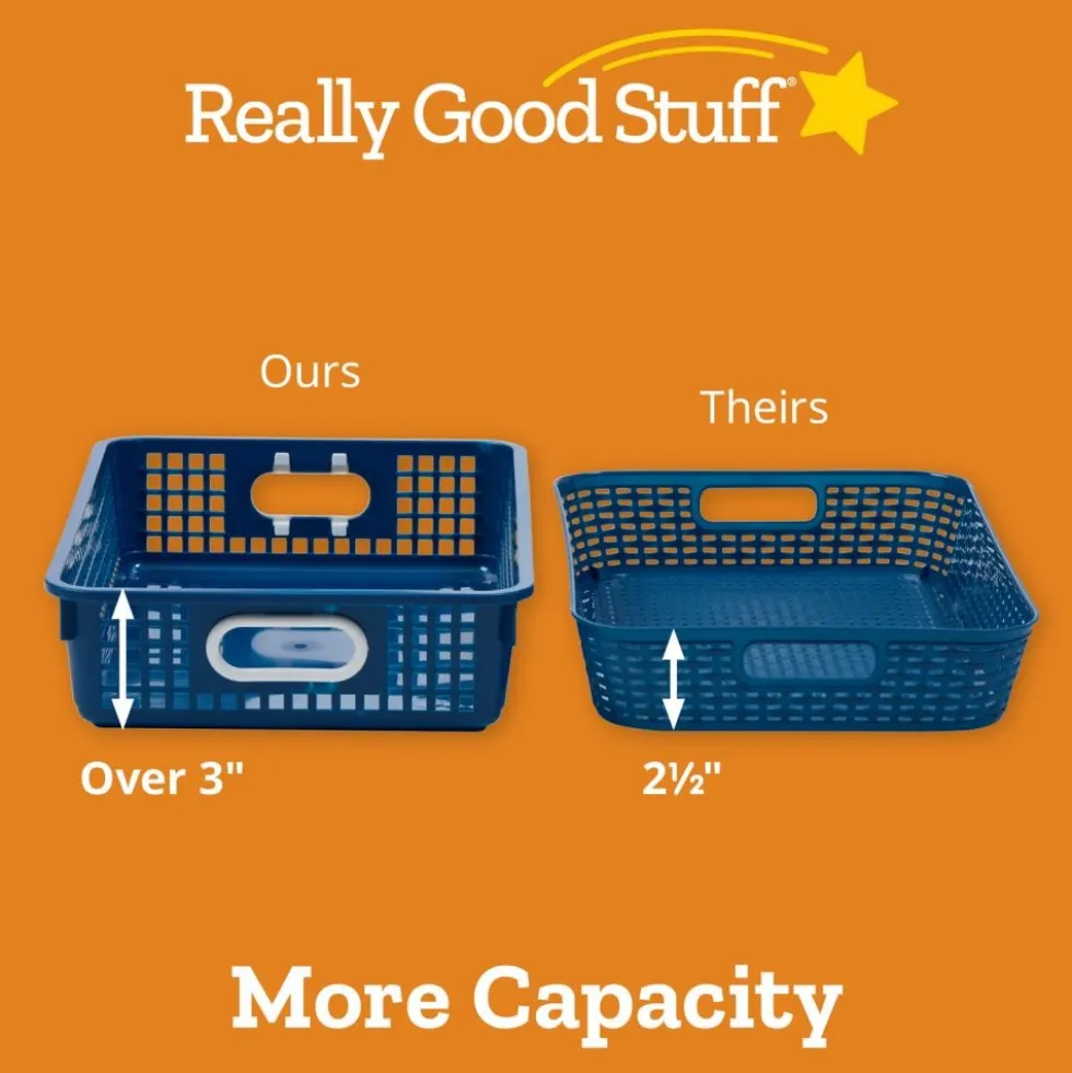Classroom Paper Baskets - Black - 4 baskets