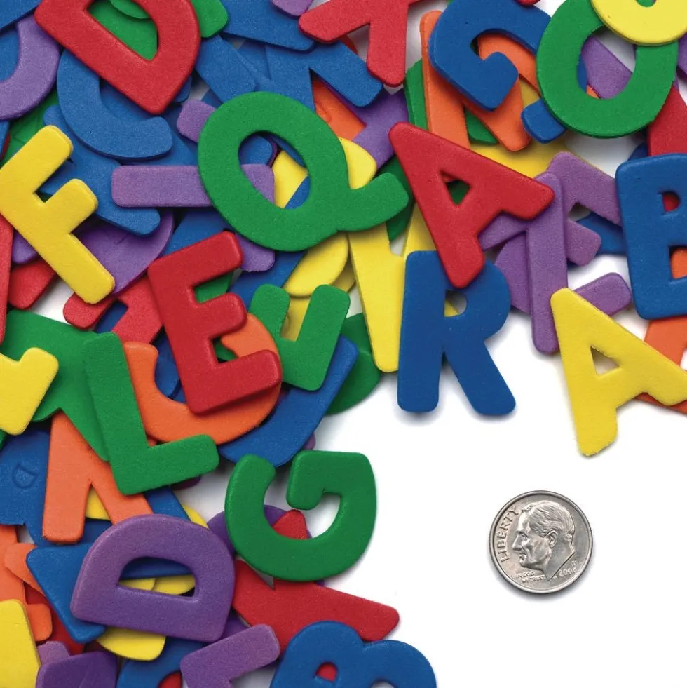 Colorations® ABC Foam Shapes in a Bucket - 1/2 lb.