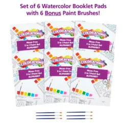 Colorations® 6 Alphabet Paint Activity Books