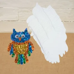 Colorations® Back-To-School Sparkle Owl Craft Kit - Makes 24 Crafts