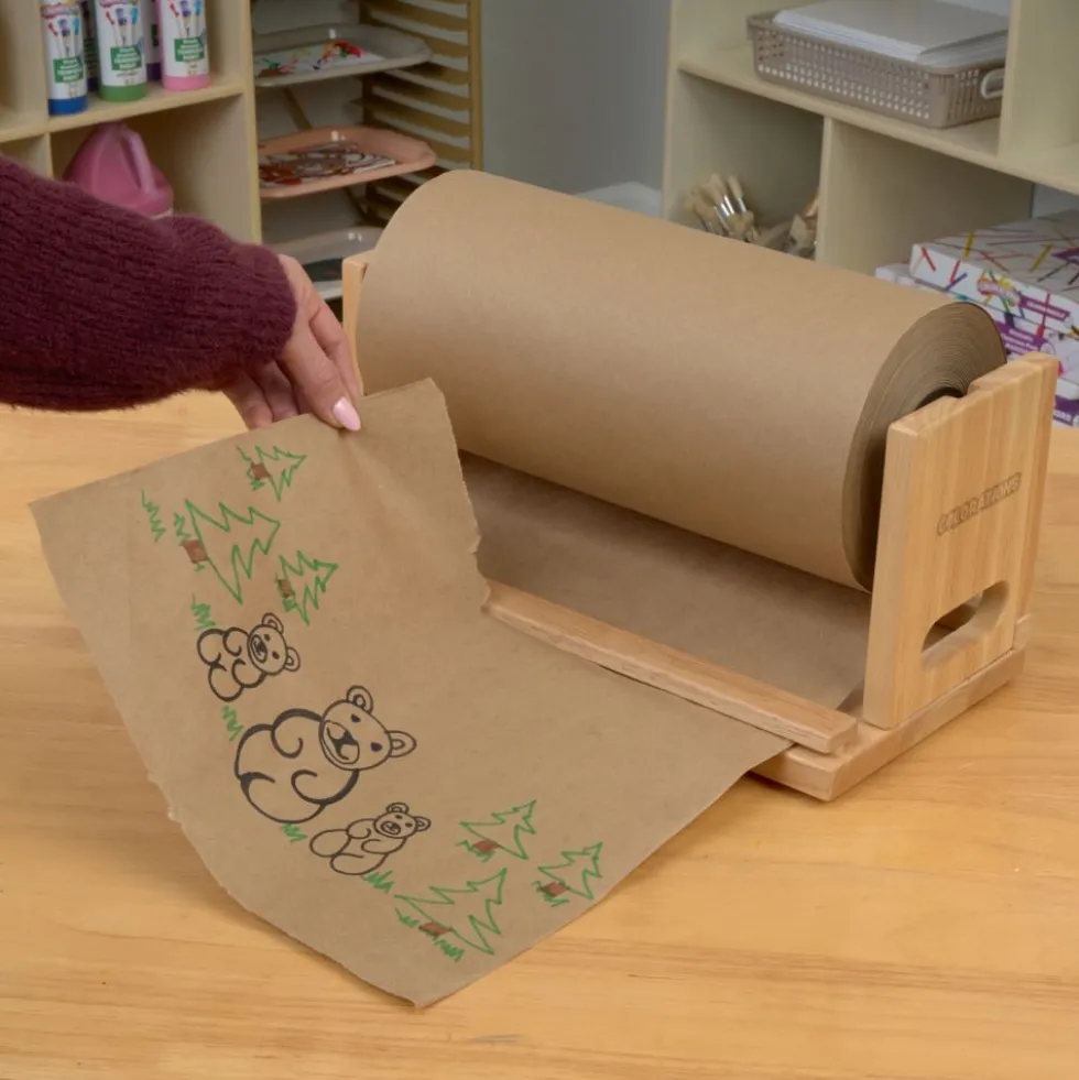 Colorations® Brown Paper Roll - 12" x 500' Heavyweight 40 lb Multi-Purpose Art Paper