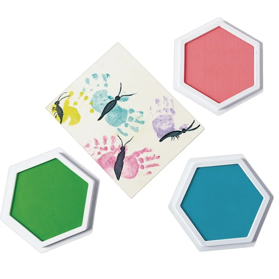 Colorations® Candy Colors Jumbo Washable Stamp Pads - Set of 6