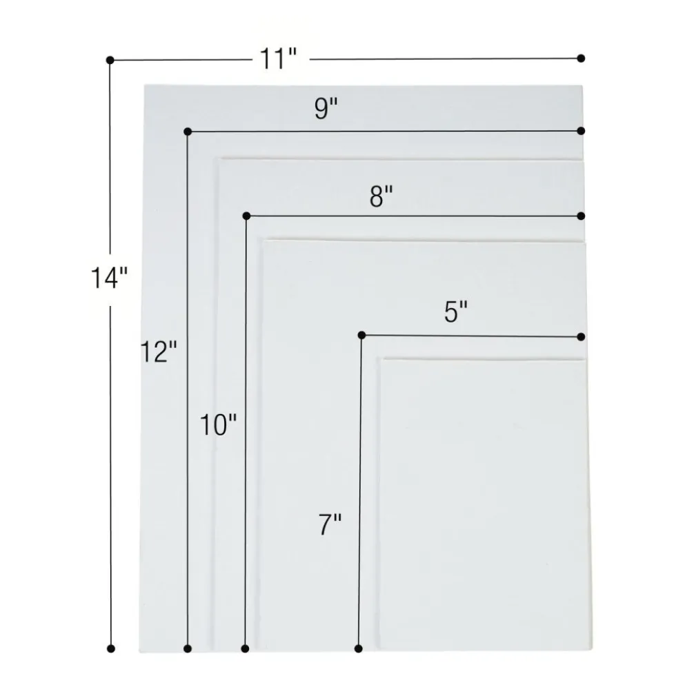 Colorations® Canvas Panel Multi-Size Pack - Set of 24
