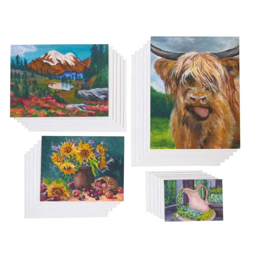 Colorations® Canvas Panel Multi-Size Pack - Set of 24