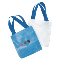 Colorations® Canvas Tote Bags - Set of 12