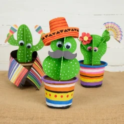 Colorations® Cinco de Mayo Fiesta Cactus Craft - Makes 12 Crafts