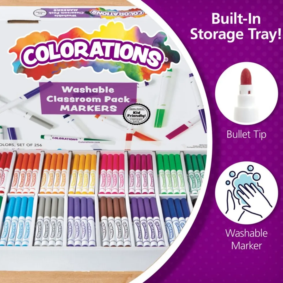Colorations® Classic Markers Classroom Value Pack - Set of 256